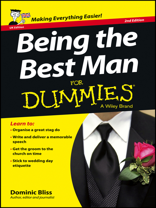 Title details for Being the Best Man For Dummies by Dominic Bliss - Available
